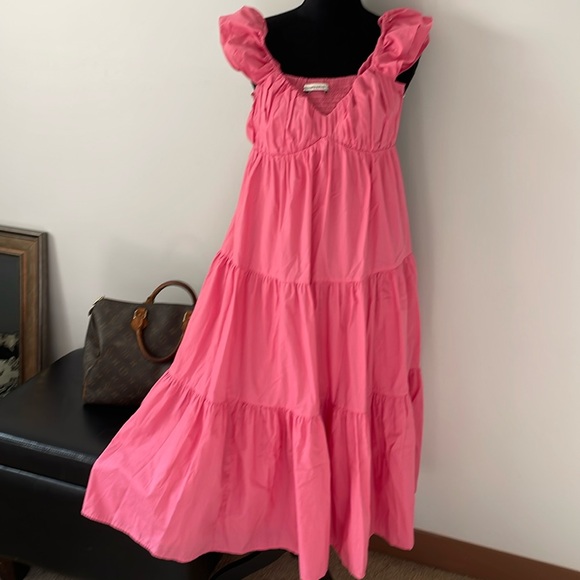 Bright pink Abercrombie & Fitch XSP maxi dress - Picture 2 of 8